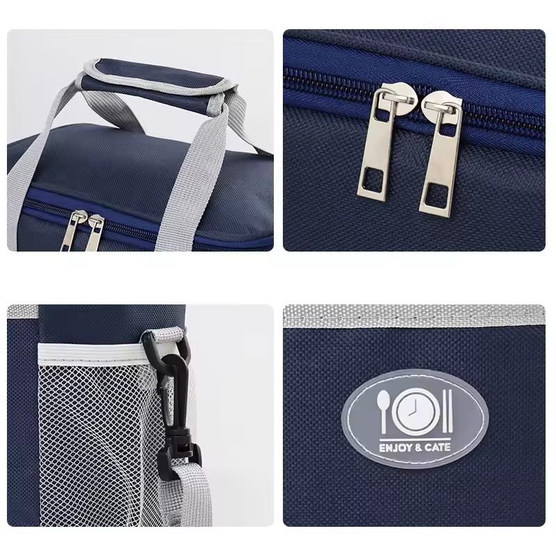 European And American Fashion Can Cross Body Thickened Lunch Insulation Bag With Large Capacity Business Lunch Bag