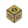10pcs/Pack Acrylic D6 Carved Pattern Dice 6-Sides Accessories Polyhedron Colorful Dice Digital Game Dice Cubes