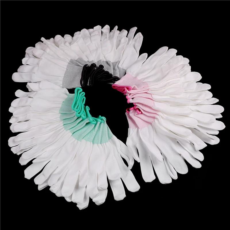 5 par antistatiska handskar Anti Static ESD Elektroniska arbetshandskar PU-belagd handflata Belagda fingrar PC Antiglid för fingerskydd