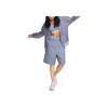 Nike Solid Color Zip-Up Hooded Jacket Women Jackets Bright-Steel-Blue DV7973-519