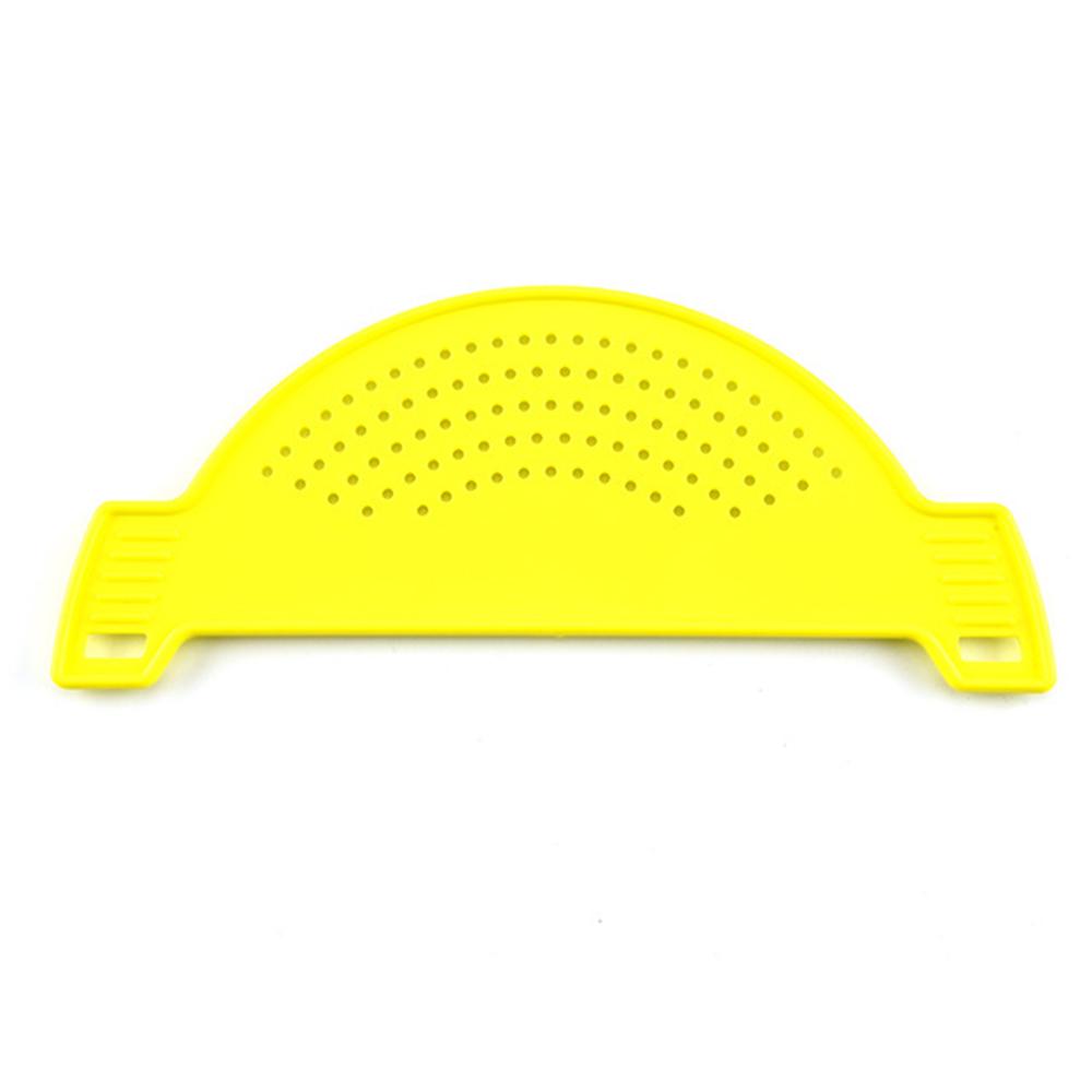 Creative Plastic Drain Basket Wash Rice Filter Leak Proof Baffle Kitchen Gadget Pot Side Drainer