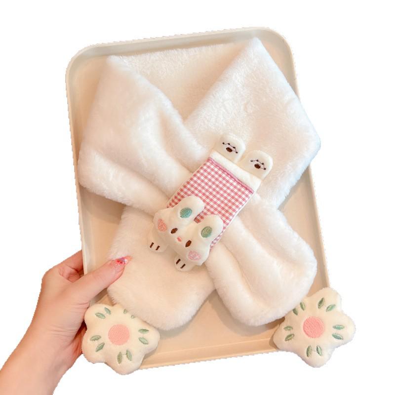 2025 Kids' Windproof Warm Scarf: Thick, Cute Winter Protection for Boys & Girls