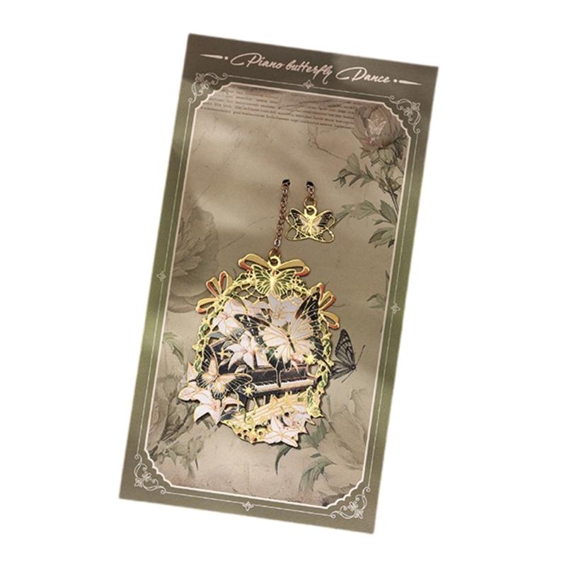 Hollow Butterfly Page Marker Metal Bookmarks Creative Book Markers Retro Bookmarks Reading Supplies for Student
