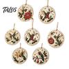 Craft Kits for Family Night 6Pcs/Set Christmas Ornaments DIY Faux Pearl Art Kit, Hanging Decorations Kit Personalized Tree with Round Charms