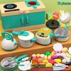 Dollhouse BBQ Kitchen Playset for Toddler Class: Kitchenware Toys for Kids