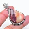 Natural Mookaite Gemstone Handmade 925 Sterling Silver Pendant 1.89" AP-15228