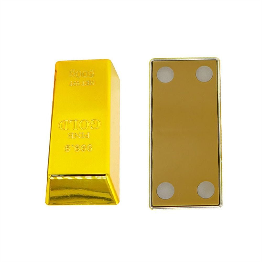 Ideales Geschenk Simulation Fälschung Goldbarren Glitzernder Türstopper Goldener Ziegel Filmrequisite Briefbeschwerer Goldbarren Sparschwein Heimdekoration