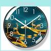 Minimalist Round Wall Clock With Silent Sweep Motion For Bedroom And Office