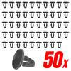 50pcs Car Bumper Buckle Clip Car Fender Fastener Car Trim Panel Engine Cover Retainer Clip Auto Interior Accessories for Toyota