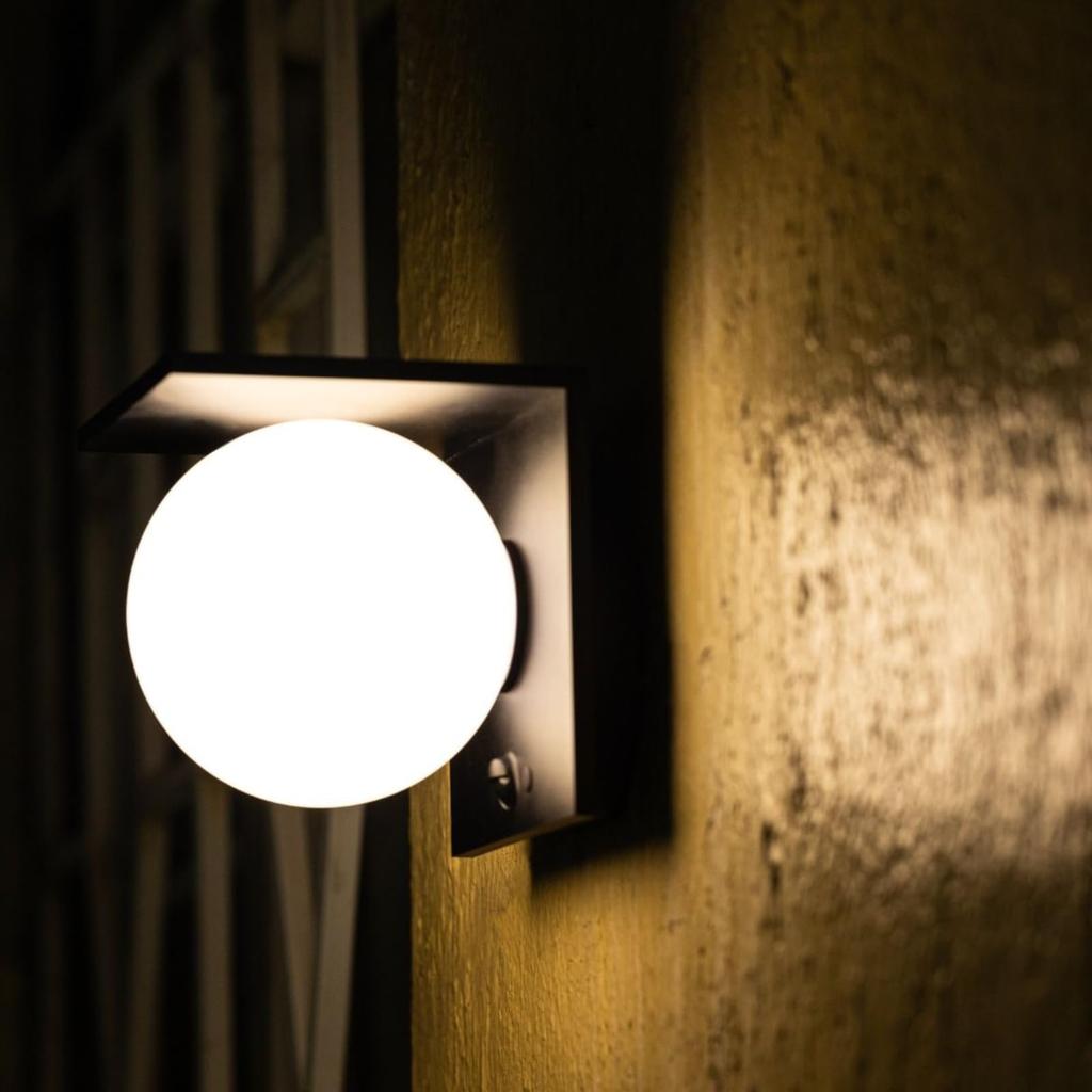 Solar Motion Daylight 4 Lighting Automatic Security Night Entrance Garden Wall Parking Cute Light, Entrance, Sensor, Outdoor, Waterproof, 1000lm,