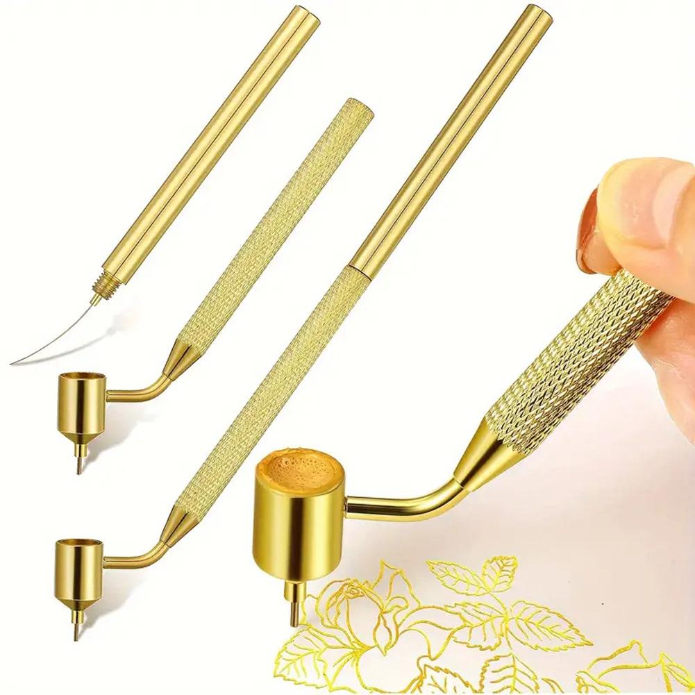 Detaljering Finlinje Flytende Skrivepenn Malingapplikator, Konstruksjon i Aluminiumslegering Presisjonslakkering Perfekt For Steinsprut og Riper