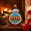 Gemstone Painting Decoration Christmas DIY Rhinestone Countdown Calendar, 25 Days Rotating Creative Gift Tree Advent Wooden Tabletop Ornament