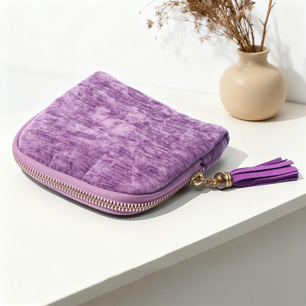 Flannel Jewelry Organizer Mini Jewelry Storage Pouch  for Rings, Bracelets, & Bangles