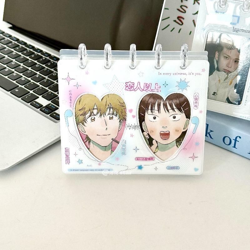 

Creative Photo Album for 3 Inch Kpop Card Standing Photocard Album Original Anime Card Sleeves Couple Photo Collection Book New