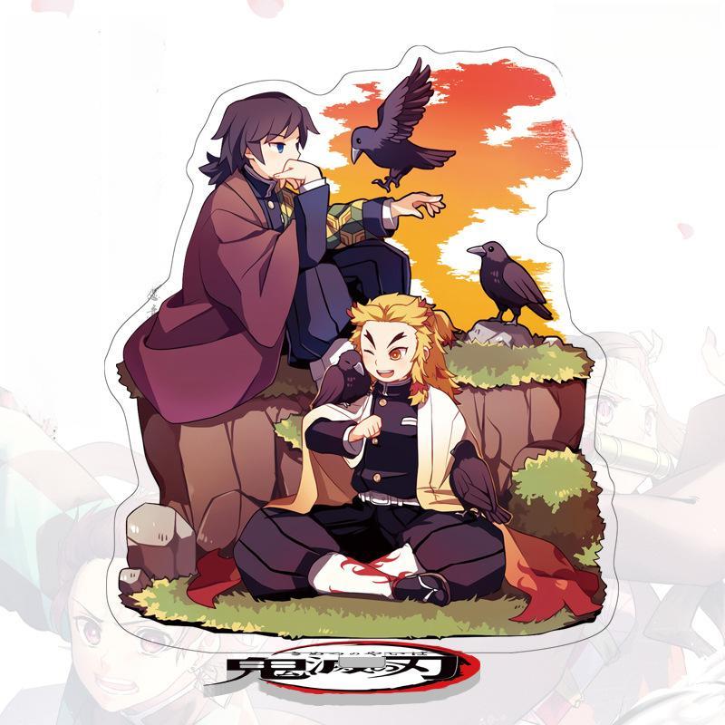 Standee de 16 cm de altura de "Demon Slayer" de Tanjiro y Nezuko - Adorno Acrílico