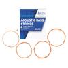 High Carbon Steel Red Copper 4pcs Acoustic Strings 040 095 Inch Hex Core Wound Beads Heavy Duty Professional Studio Stage Long Life Warm