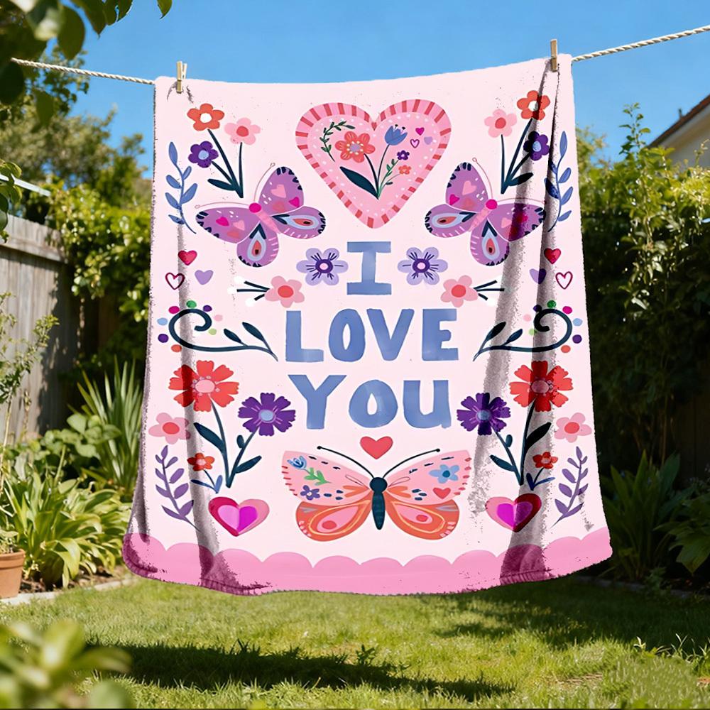 1pc Cat Christmas Outdoor Personalized Flannel Blanket, Soft, Lightweight Personalized Flannel Blanket, Digital Printing,