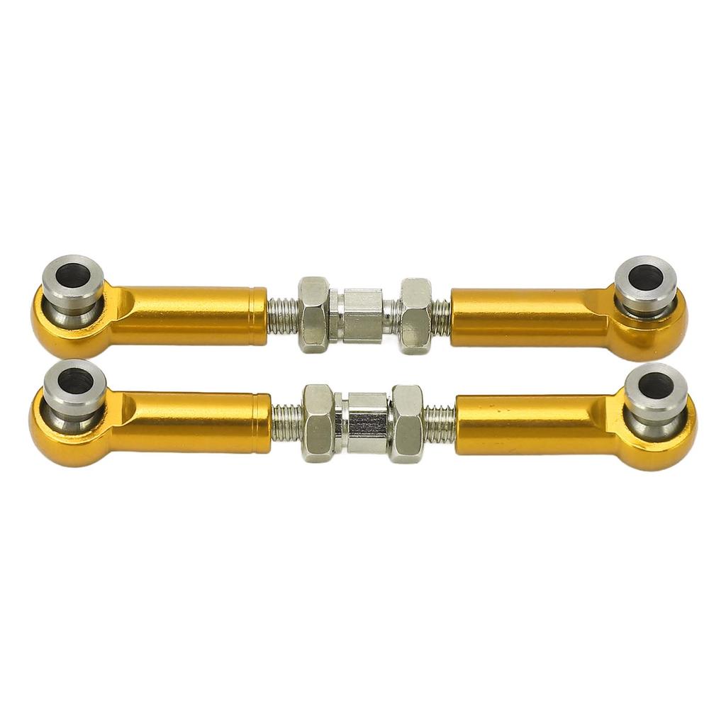 2PCS RC Steering Link Rod Servo Pull Linkage Arm Aluminium Alloy RC Car Parts for MJX 14210 14209