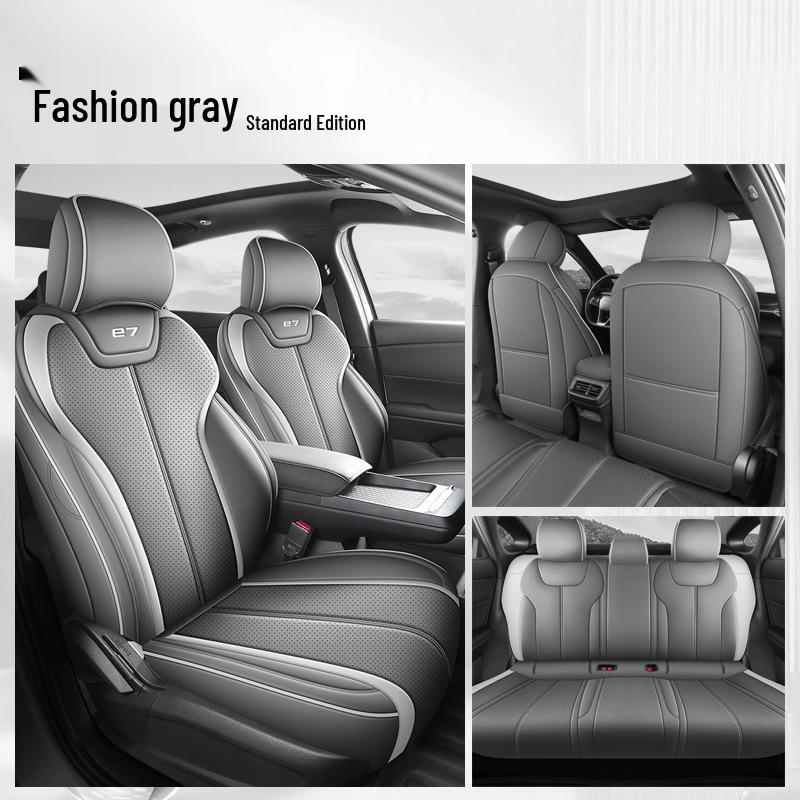 Custom Fit Perforated Leather Seat Covers for 2026 BYD e7 5-Seater Specific for BYD e7