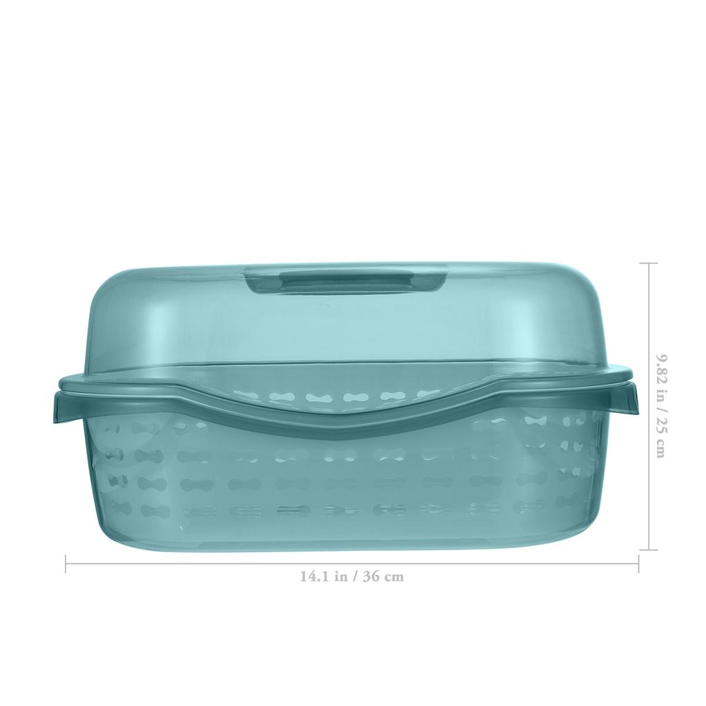 1Pcs Kitchen Organizer Colander Basket Detachable Lid Tableware Storage for Bowls Plates Bottles Fruit Vegetable Cleaning