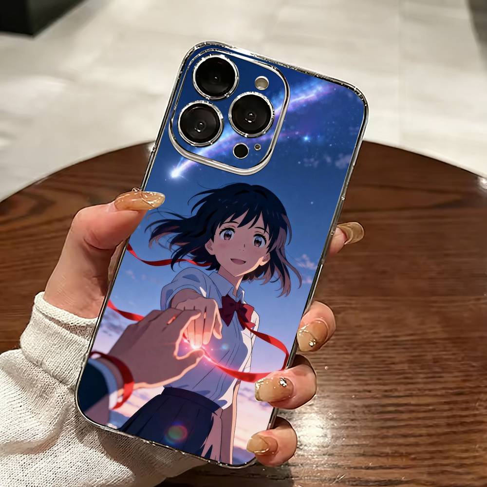 Anime Your-r N-Name-e Phone Case For iPhone 17 16 15 14 13 12 11 Mini Pro Max Plus Transparent Cover