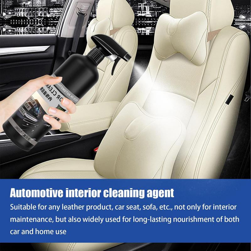 Auto Interior Cleaner Car Wash Cleaning Spray Car Detailing Cleaner 500ml Automotive Interior Cleaner Dashboard Cleaner Seats &