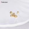 5mm Gold Plated Heart Beads Spacer Beads For DIY Handmade Bracelet Necklace Making Accessories Wholesale