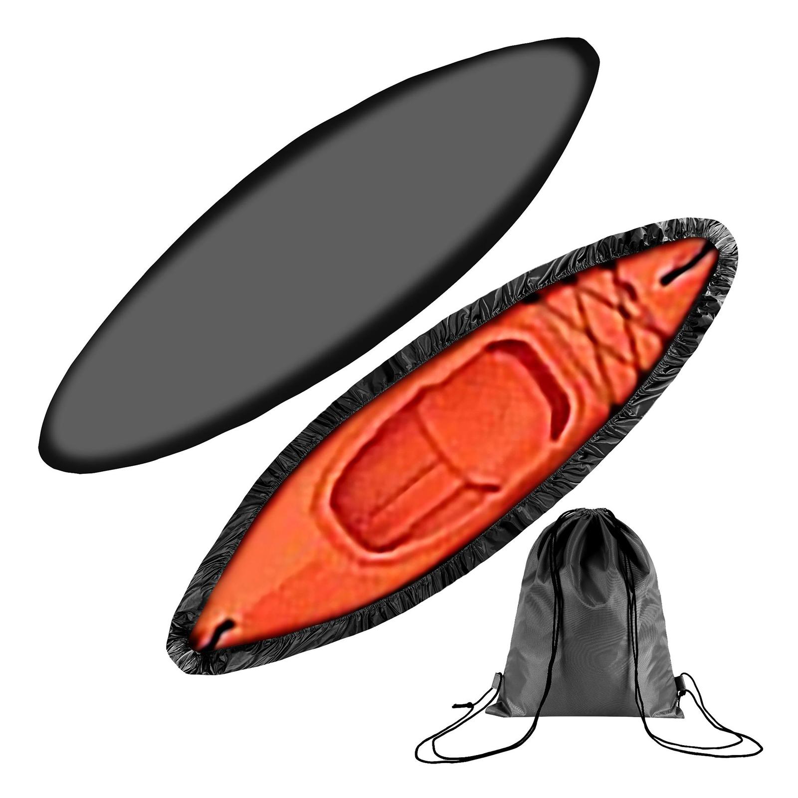 

Прочный чехол для каяка, чехол для кокпита каноэ, водонепроницаемый солнцезащитный экран с УФ-фильтром для рыболовных лодок, каяков, каноэ A чёрный