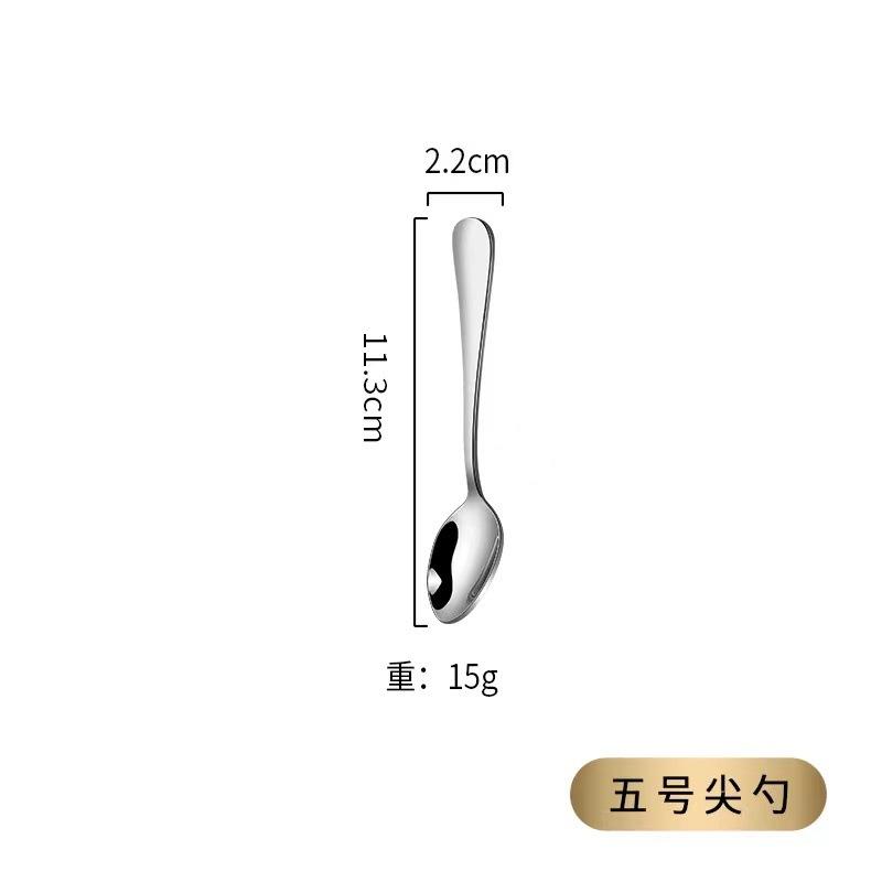 Stainless Steel Tableware Set Western Food Thickened Steak Knife Fork Spoon Coffee Dessert Spoon