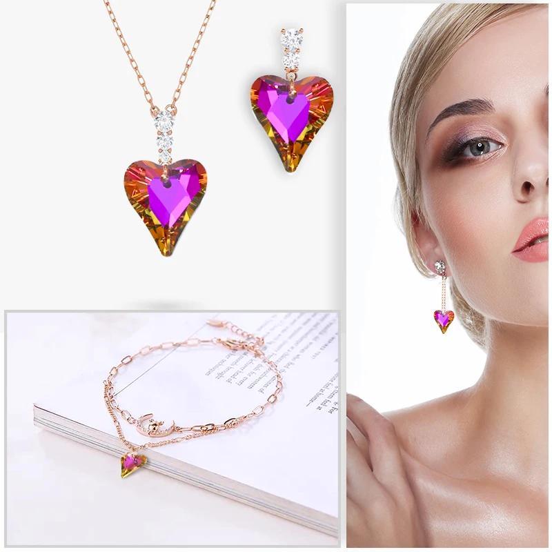 6240 Crystal Wild Heart Charms Glass Austria Loose Beads Pendant Rhinestones for DIY Earring Necklace Jewelry Accessories 12Pcs