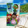 Ultra-Soft Beach Towel with Super Why Theme,Ideal for Pool - Camping, Diving - Perfect Travel Essential, Vibrant Beach Towel.