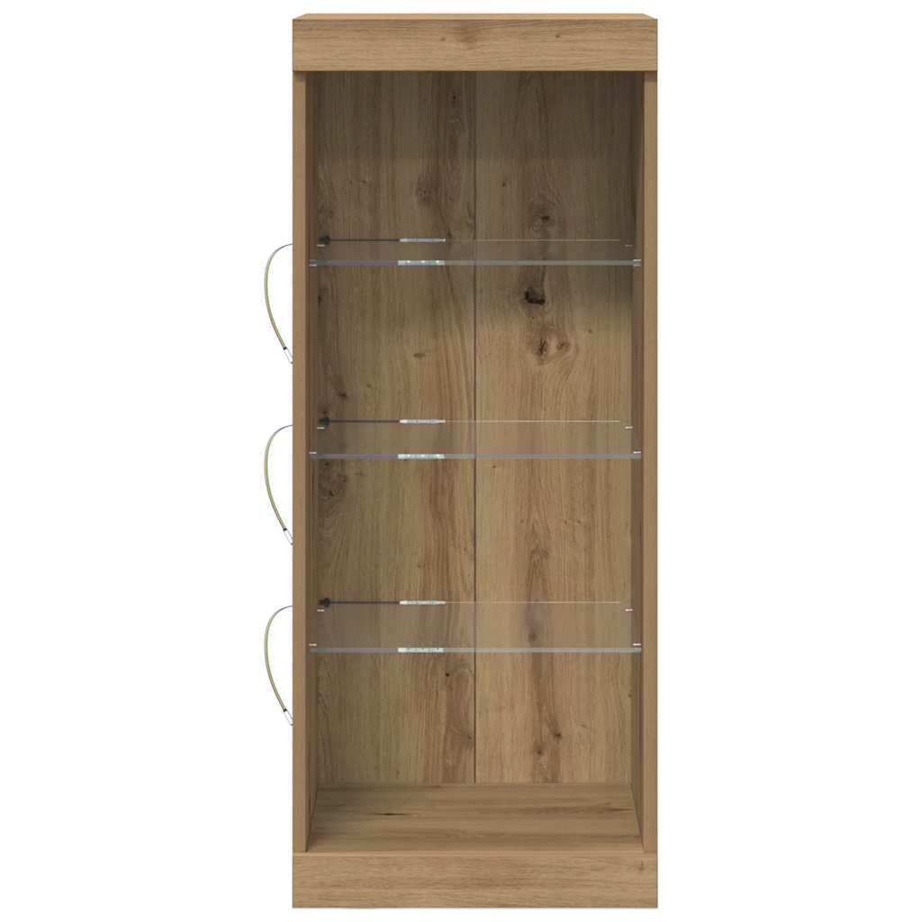 LED Sideboard Artisan Oak 41 x 37 x 100 cm engineered wood