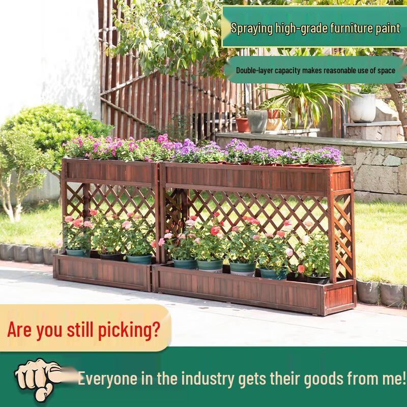 Hualongdun Anti-Corrosion Wood Flower Box