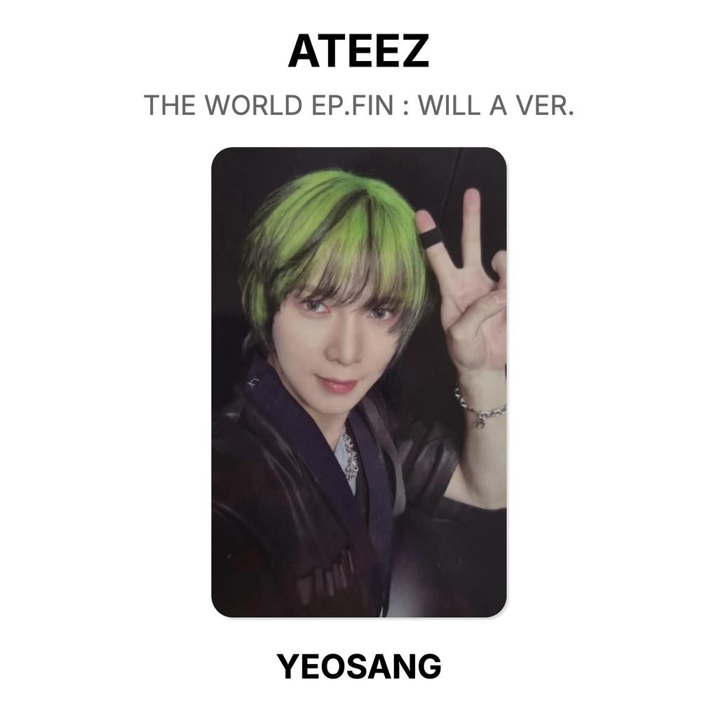 ATEEZ THE WORLD EP.FIN : WILL A VER. Official Photocard