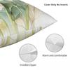 March Month Daffodil Flower Square Pillowcase Polyester Linen Velvet Printed Zip Decorative Sofa Seater Cushion Cover