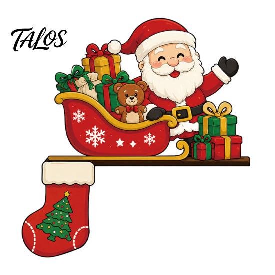 Holiday Wall Accents for Home Wooden Christmas Door Topper Stickers, Seasonal Frame Decoration, L-shaped Corner Sign Decorations Decor, Festive