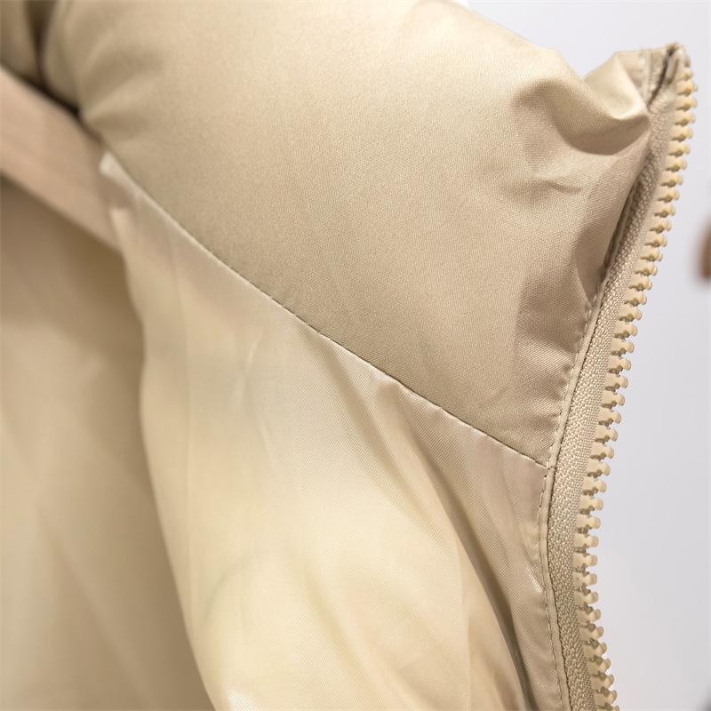 Gilet da donna autunno e inverno colletto spesso caldo sezione corta senza maniche in cotone canottiera giacca