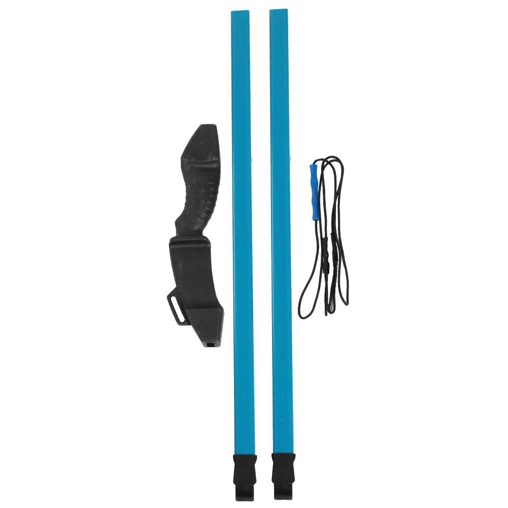 Outdoor Glasfaser Kinder Kinder Jugendliche Anfänger Bogen Bogenschießen Trainingspraxis (blau)