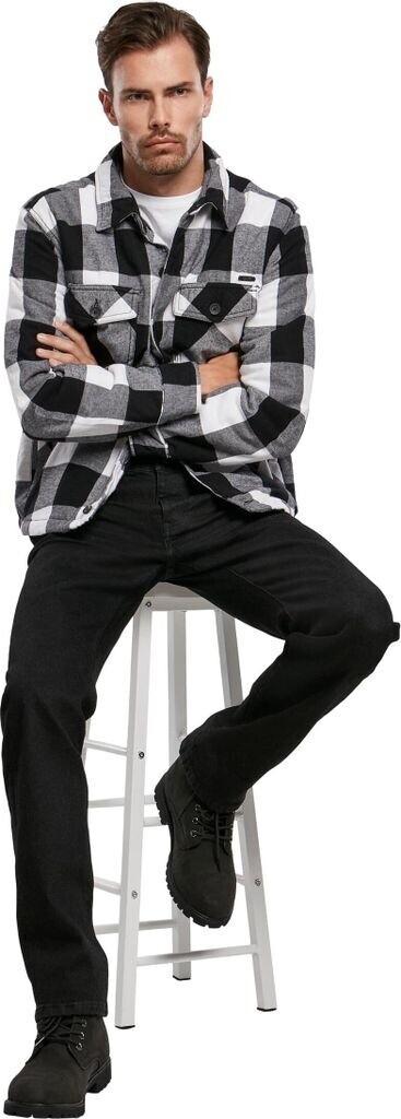 Winter Jacket Brandit Lumberjacket (9478) White/black