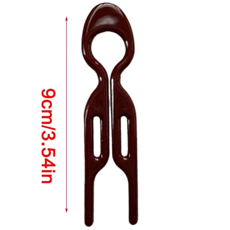 12PCS French Twists Hairpins Practical Plastic U Shaped Pins Hair Accessories For Secure Updos Fine To Long Hair