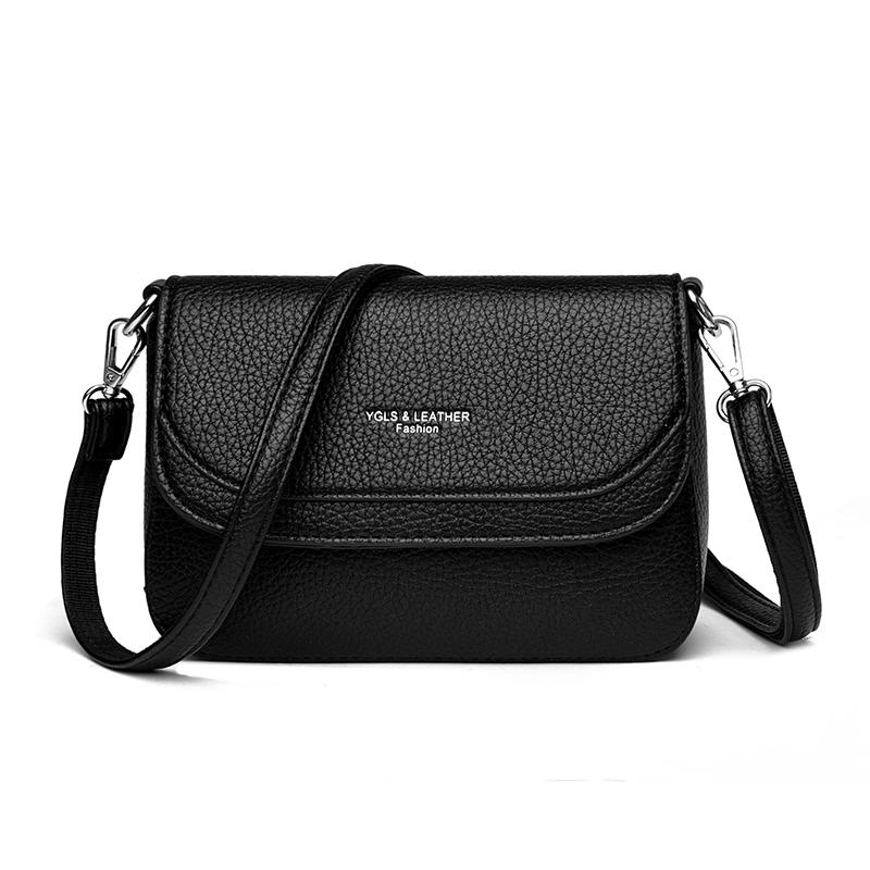 

Modern Women s Shoulder Bag PU Leather Handbag Crossbody Purse Ladies Fashi Tote Bag with Adjustable Strap for Daily Use Gift чёрный