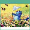5d Diy Diamond Painting Blue Cat Landscape Diamond Embroidery Full Mosaic Kits Cross Stitch Home Decor Handmade Gifts