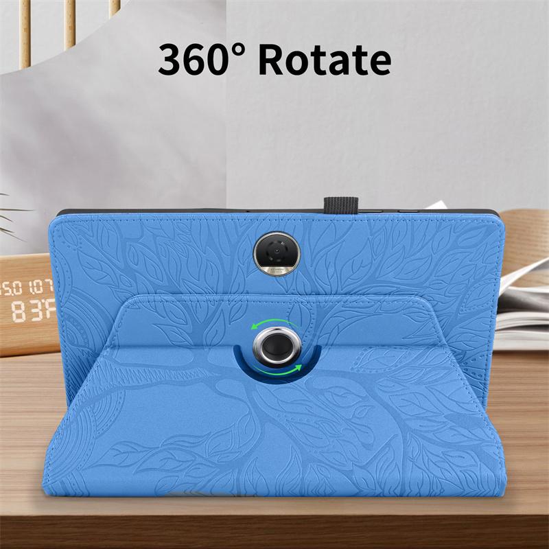 Tablet Case 360 Rotation Cover For Huawei Honor Pad 9 2024 Case Tree Embossed Case Funda For Honor Pad 9 12 1 Tablet Cover HEY2-W09 HEY2-W19