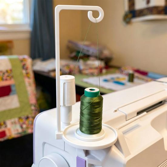 Garnrollenhalter für Nähmaschine Stickgarnständer Nähgarnrollenständer Reduziert Verwicklungen und Wicklungen für Stickerei Quilten Basteln