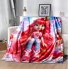 Erdbeer-Flanell-Decke Weich Warm Ganzjahres-Überwurf, Design für Camping, Autoreisen, Wandern Sofa, Bett, Büro Perfektes Geschenk für Partys