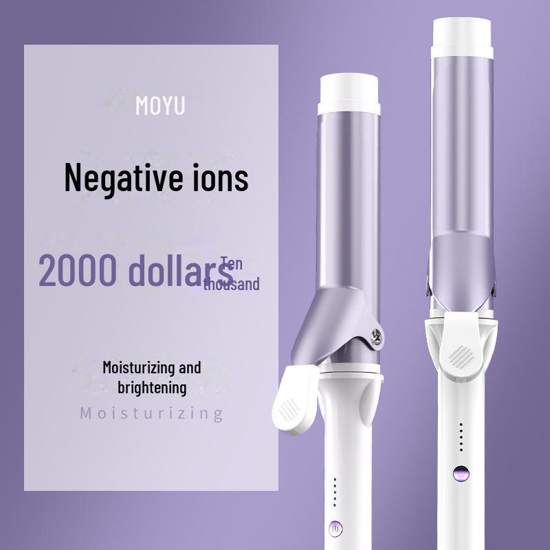 "40mm Automatic Rotating Curling Iron with Negative Ion Technology - Protects Hair and Creates Large Waves"