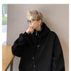  Fleece Lined Zip Up Hoodie Men's Oversized Warm Sweatshirt Winter Casual Jacket