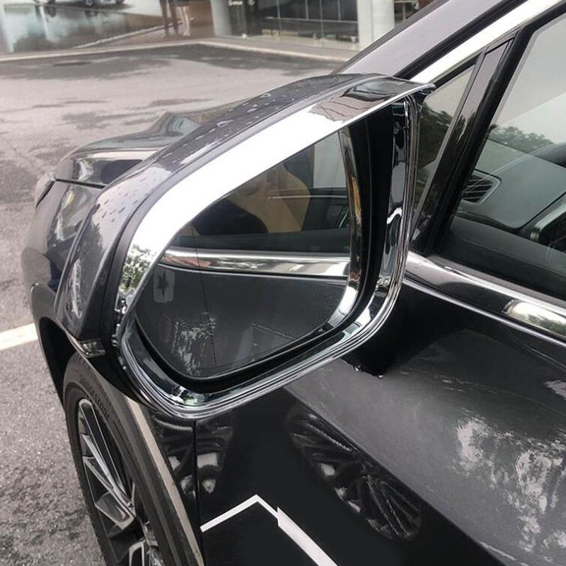 For Lexus RX 200t 300 450h 2016 2017 2018    ABS Chrome Side Rearview Mirror Eyebrow Covers Car Accessories 2Pcs