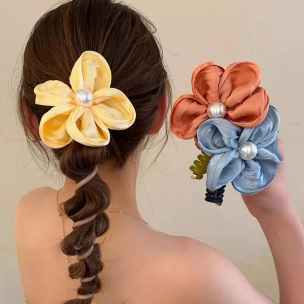 Sommerliche Atmosphäre, Blumen-Zopf, Gerade Telefonleitung, Haarschleife, Neues High-End-Haarstyling-Werkzeug für Damen