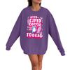 Women's Casual Fashion Long Sleeve Halloween Print Pullover Round Neck Sweatshirt